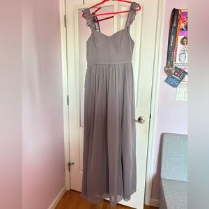 Azazie Metz Bridesmaid Dress- Shadow Size 12 (A12) NWT
